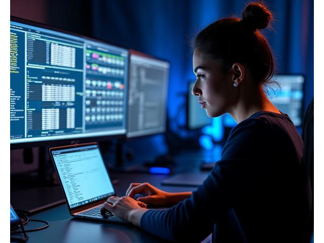 Professional event coordinator checking a booking spreadsheet on a laptop next to a festival stage schematic