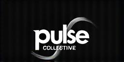 Dynamic vector logo of a fictional live electronic music label 'Pulse Collective'