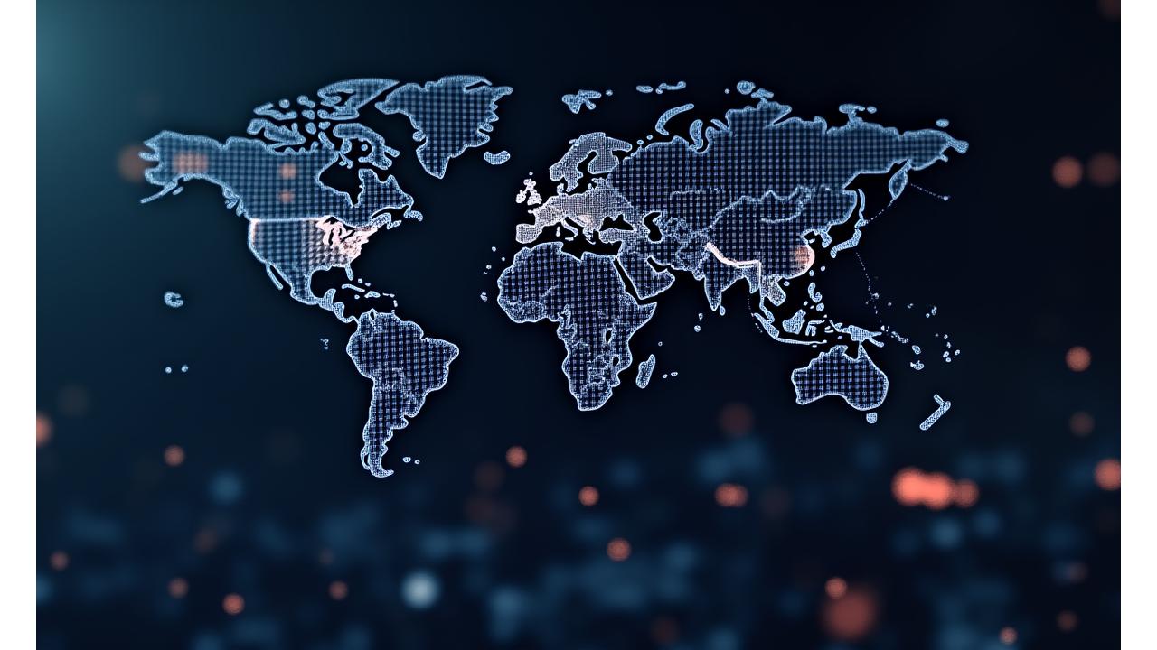 Interactive analytics dashboard showing global audience map, engagement metrics, and revenue comparisons for virtual events.